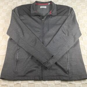 ORVIS Men Full Zip Jacket Charcoal Gray Heathered L G Classic Collection